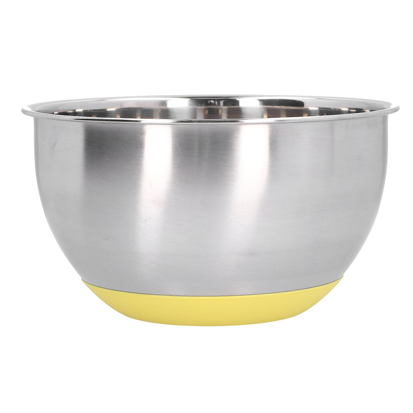 Egg Beating Bowl Baking Basin Stainless Steel Mixing Bowl with Scale for Kitchen Use2.5L