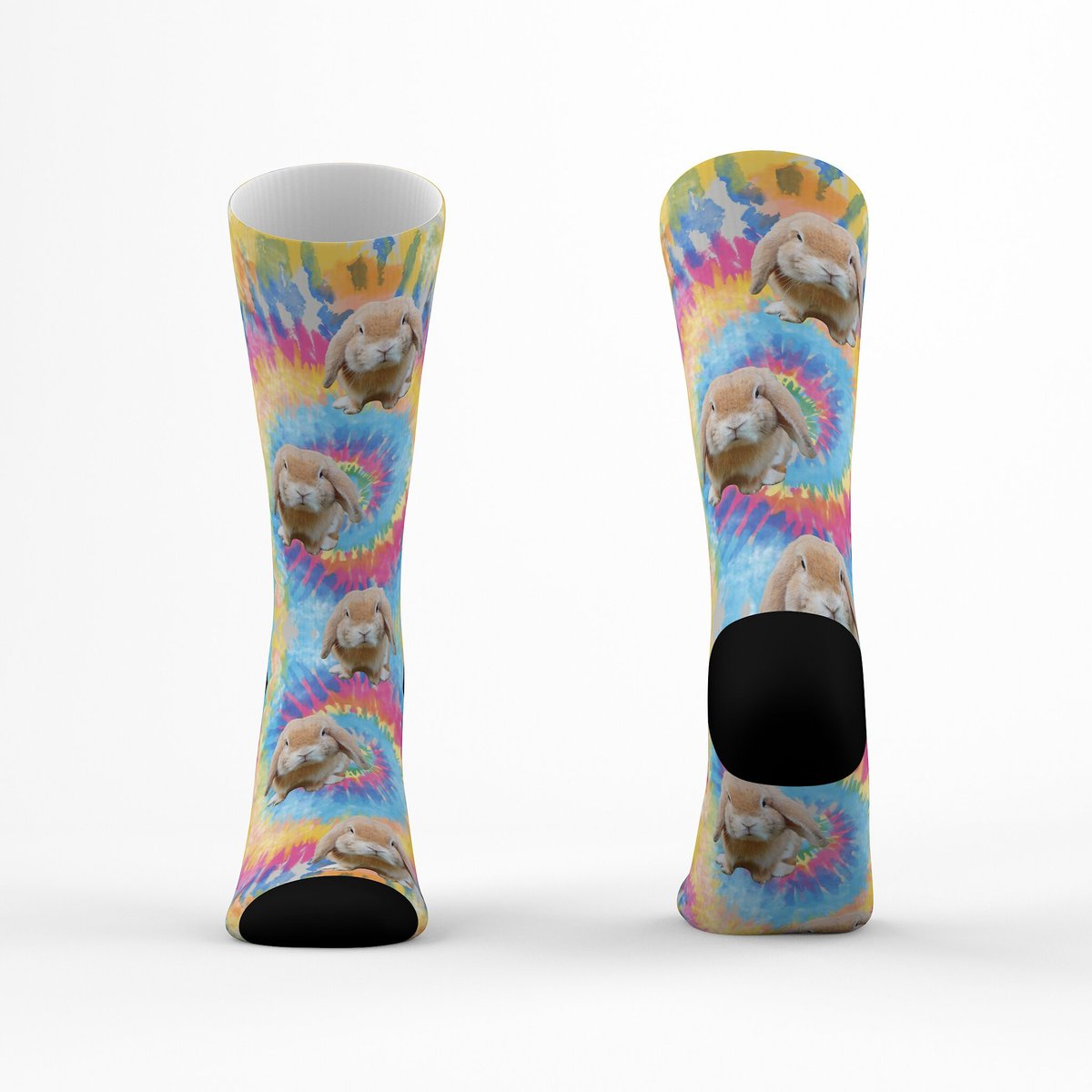 Tribe Socks Personalized Tie-Dye Pet Face Socks