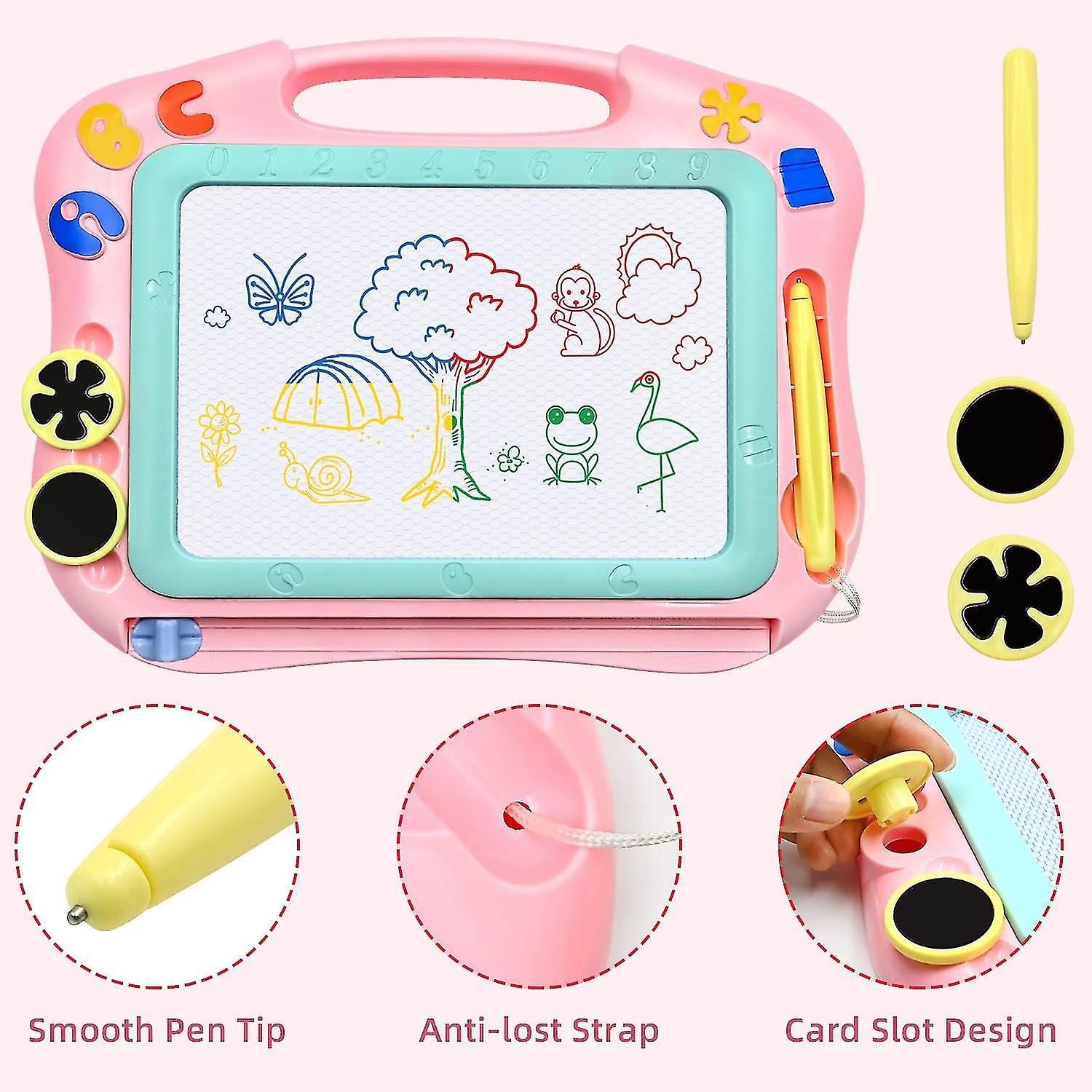 Magic Slate Board， Kids Magnetic Drawing Board Erasable Sketch Toys