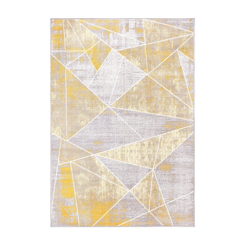 World Rug Gallery Invigorate Sleek Modern Geometric Area Rug