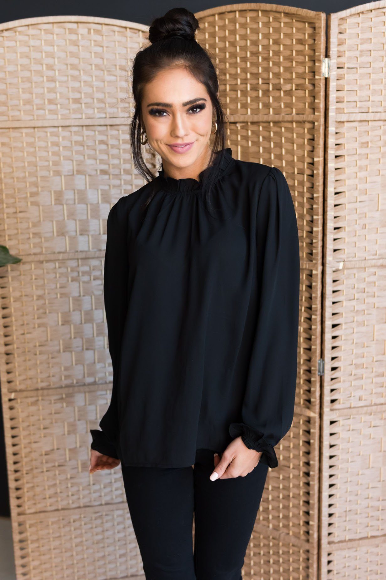 Down To Business Modest Blouse