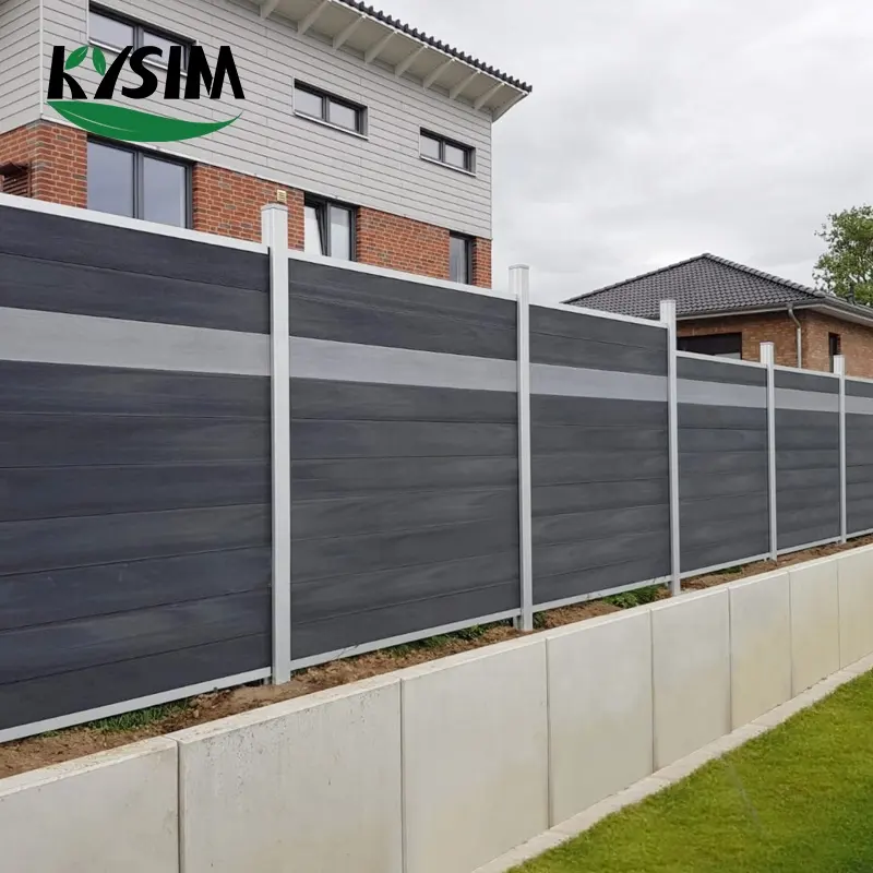 factory supply full set Privacy fence panel with post and gate easy install wood composite WPC fence