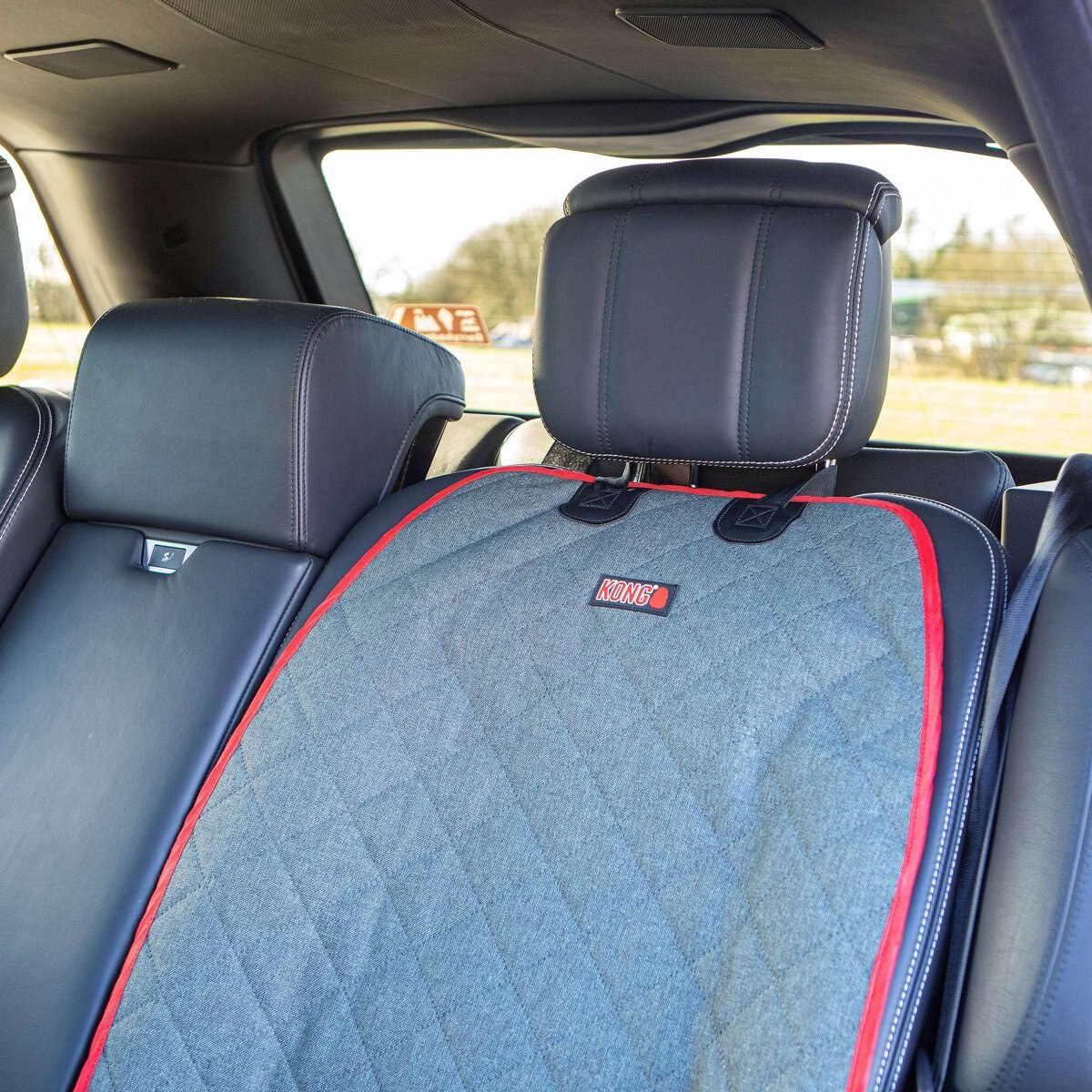 KONG Single Seat Cover， Gray and Red