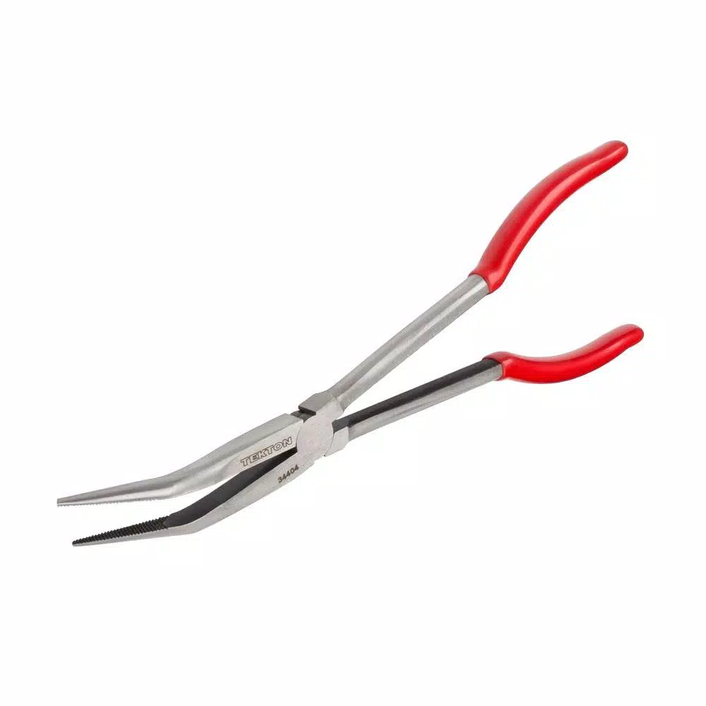 TEKTON 11 in. Long Reach 45-Degree Bent Nose Pliers and#8211; XDC Depot