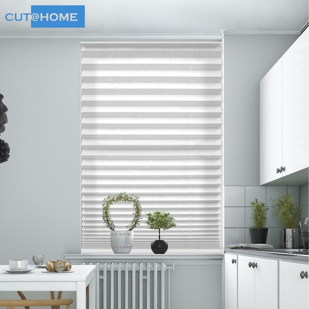 BlindsAvenue Cut@Home Pleated Shades  Lightfiltering Fabric