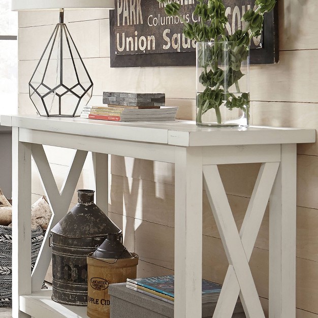 Seaside Lodge Console Table Off White Home Styles