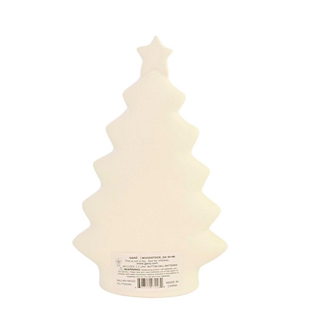 Cream Holiday Lit Tree Sm Battery Operated Ganz Decorative Sculptures