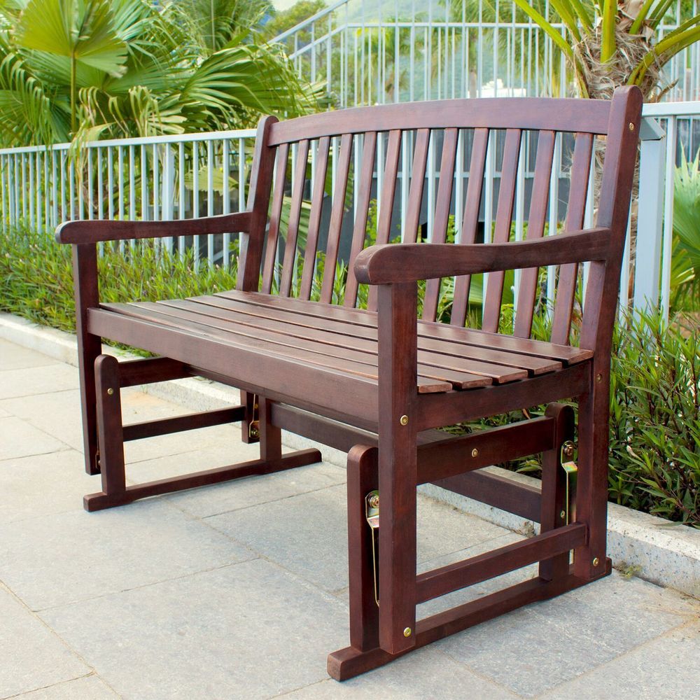 Roseland Acacia Hardwood Glider Bench by Havenside Home