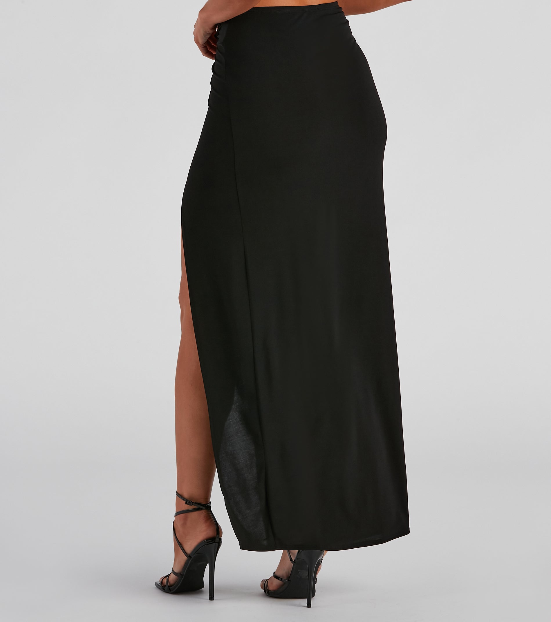 Summer Fling Twist Slit Maxi Skirt