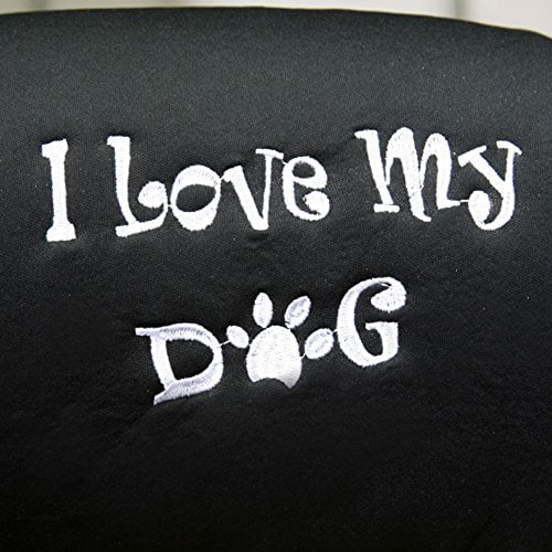 New Interchangeable I Love My Dog Car Seat Headrest Cover Universal Fit for Cars Vans Trucks - One Piece Great Gift Idea Shipping Included