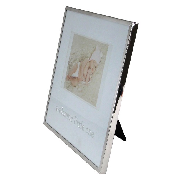 Metallic Square 4 quot X 6 quot Baby Photo Picture Frame Silver