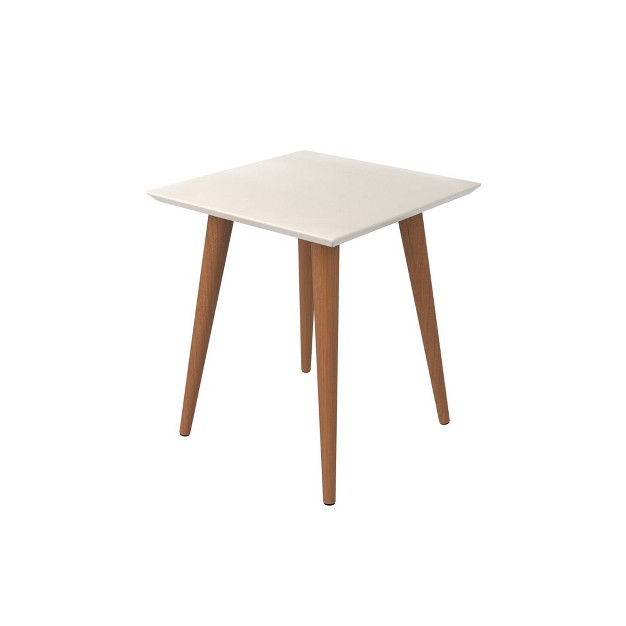 Square Utopia High End Table Off White Manhattan Comfort