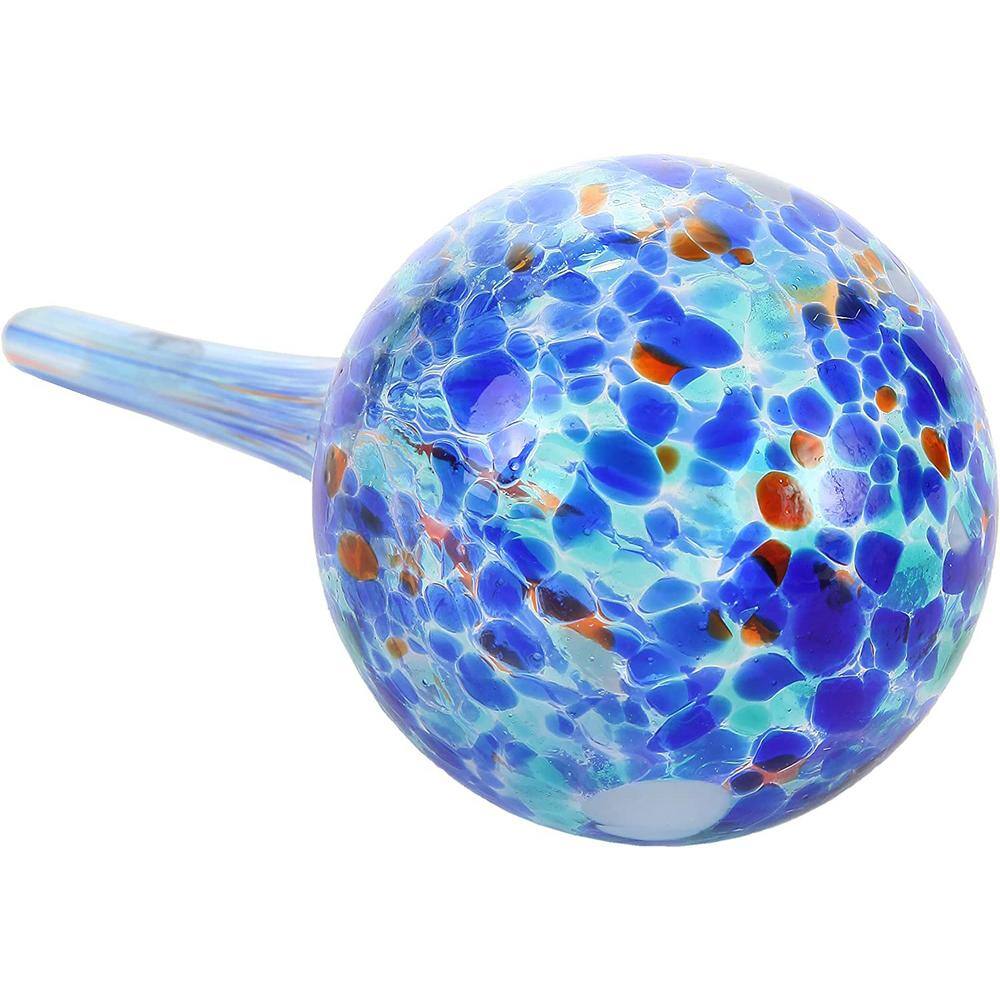 Small Multi-Color Glass Watering Balls Hand Blown Stained Glass Plant Watering Balls (Set of 6) B07MH67F17