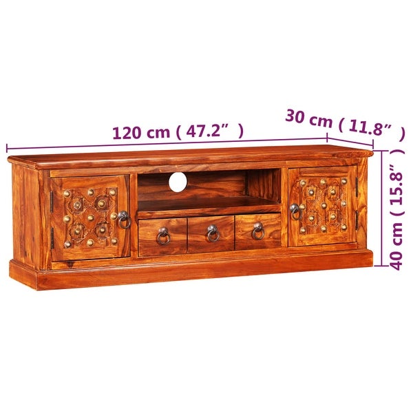 TV Stand Solid Sheesham Wood 47.2