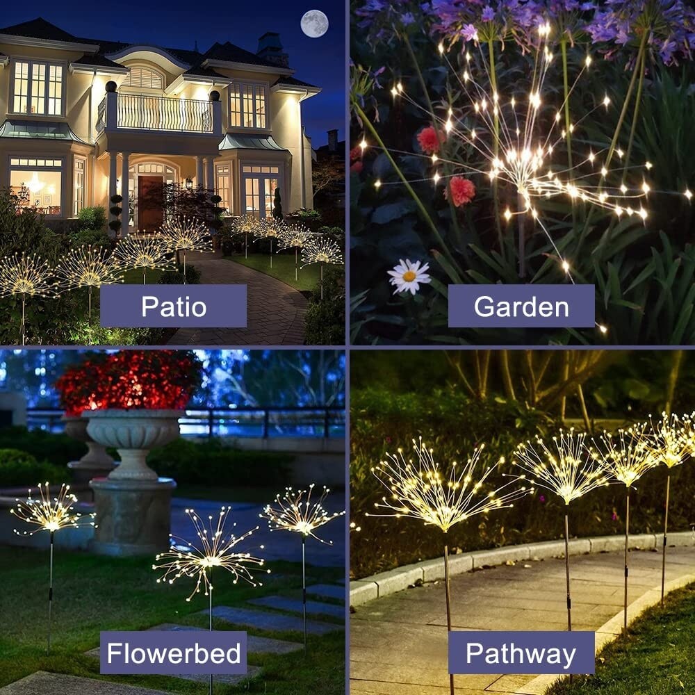 Solar FireworkGarden Lights Fairy Twinkle Lights 120LED