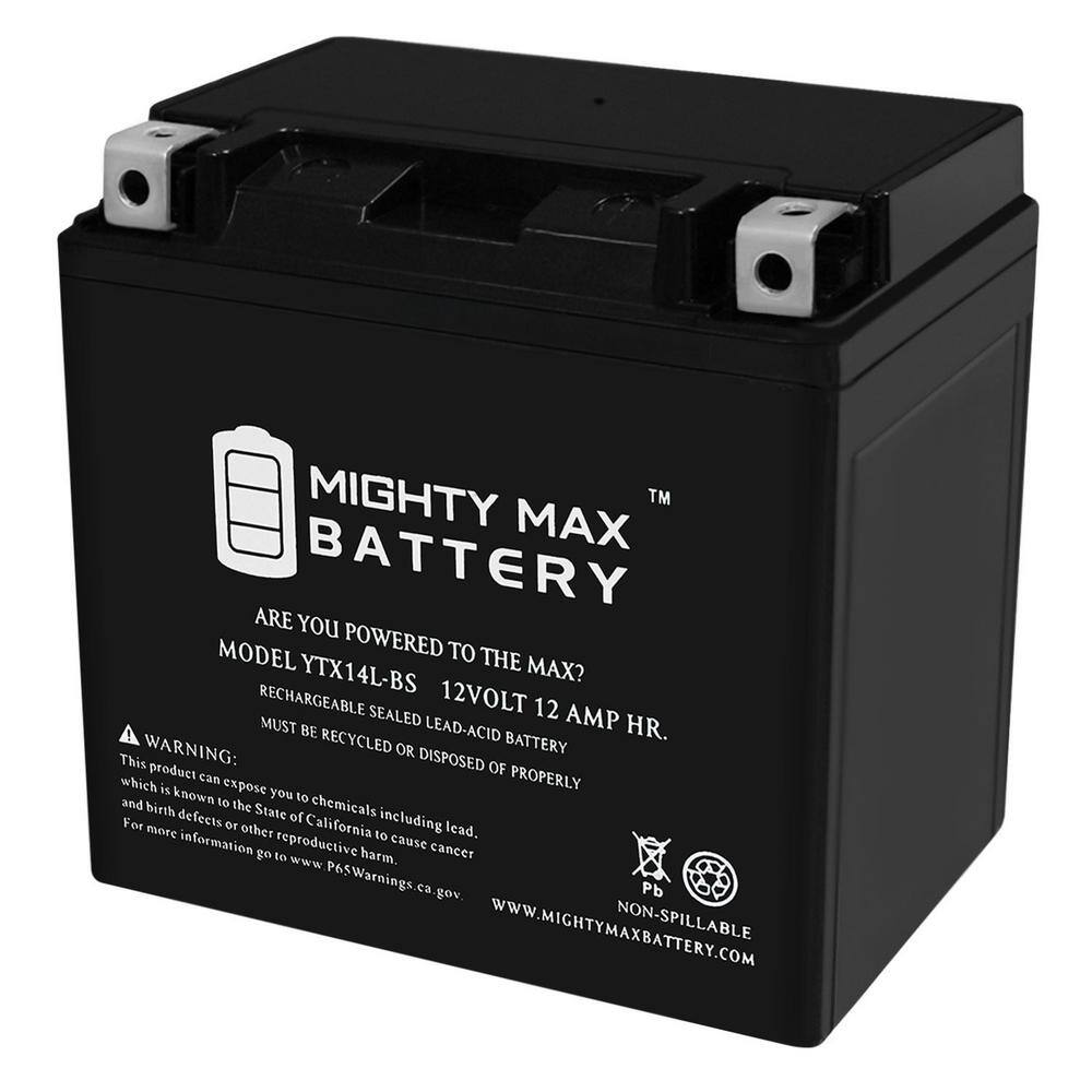 MIGHTY MAX BATTERY YTX14L-BS Battery for Harley-Davidson 1200CC XL XLH (Sportster) 2007 MAX3485574