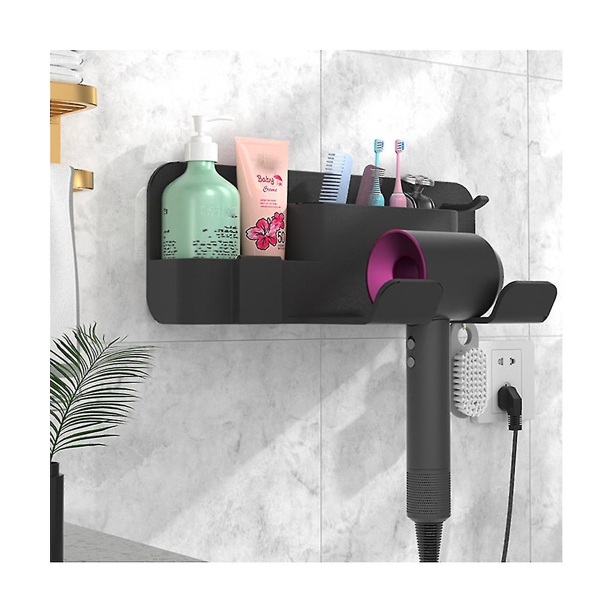 Hair Dryer Rack Silicone Hair Dryer Storage Rack Hair Dryer Rack Bathroom Hair Dryer White