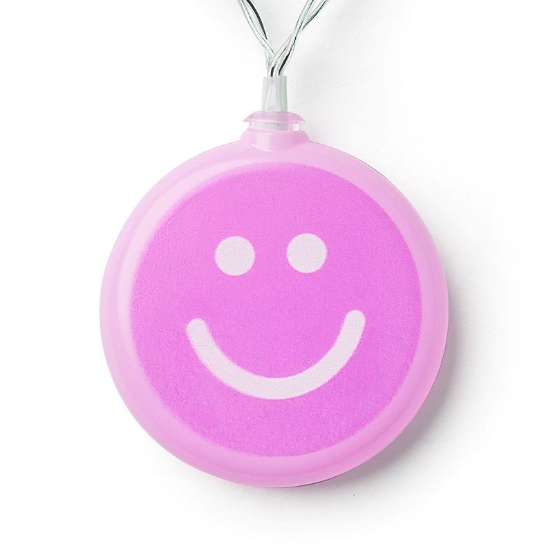 Packed Party Pink Smiley String Lights