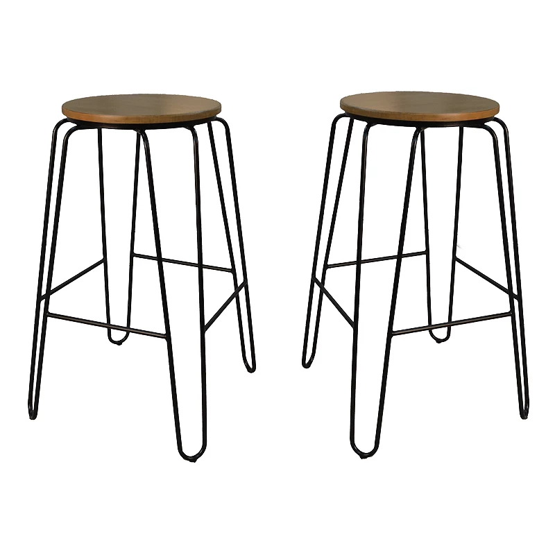 Carolina Forge Ethan Bar Stool 2-piece Set