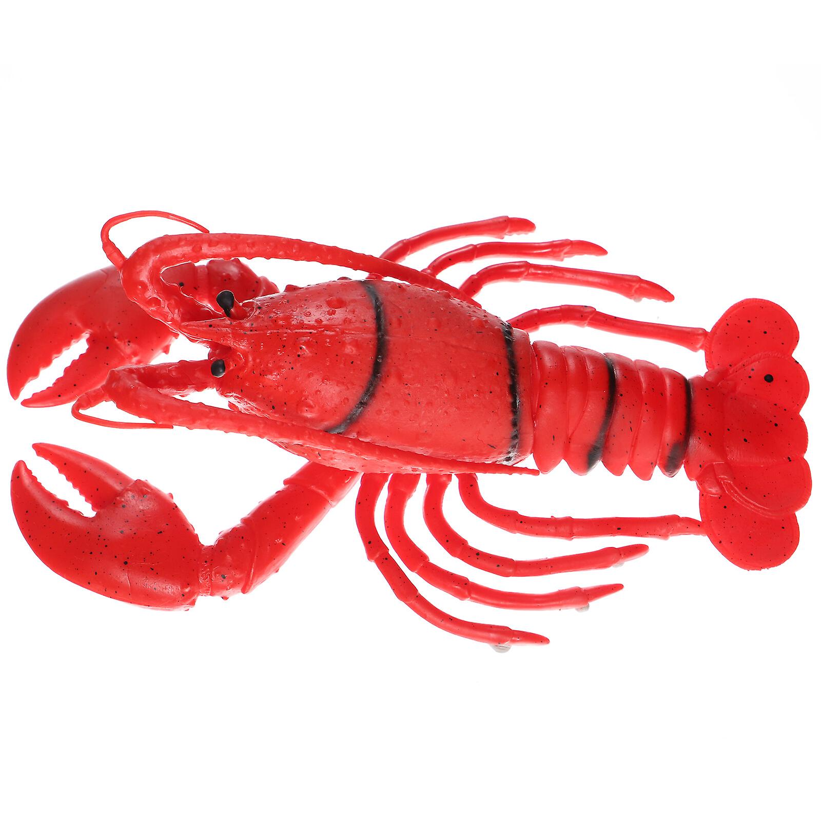 Lobster Shape Simulation Toy Children Lobster Model Lobster Shaped Squeeze Toy Beach Swimming Pool Toy