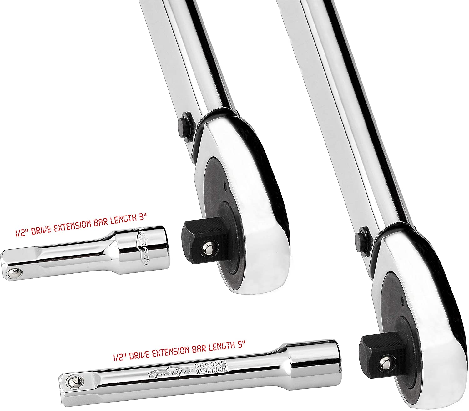 EPAuto 1/2-Inch Drive Click Torque Wrench，25-250 ft.-lb./33.9~338.9 Nm