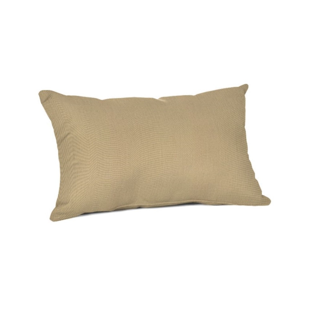 Sunbrella 20 x 13 Solid fabric Outdoor Lumbar Throw Pillow   20\