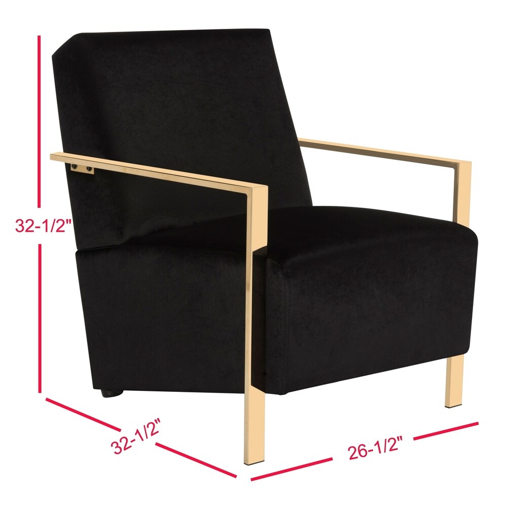 SAFAVIEH Orna Glam Black Accent Chair   26.5\