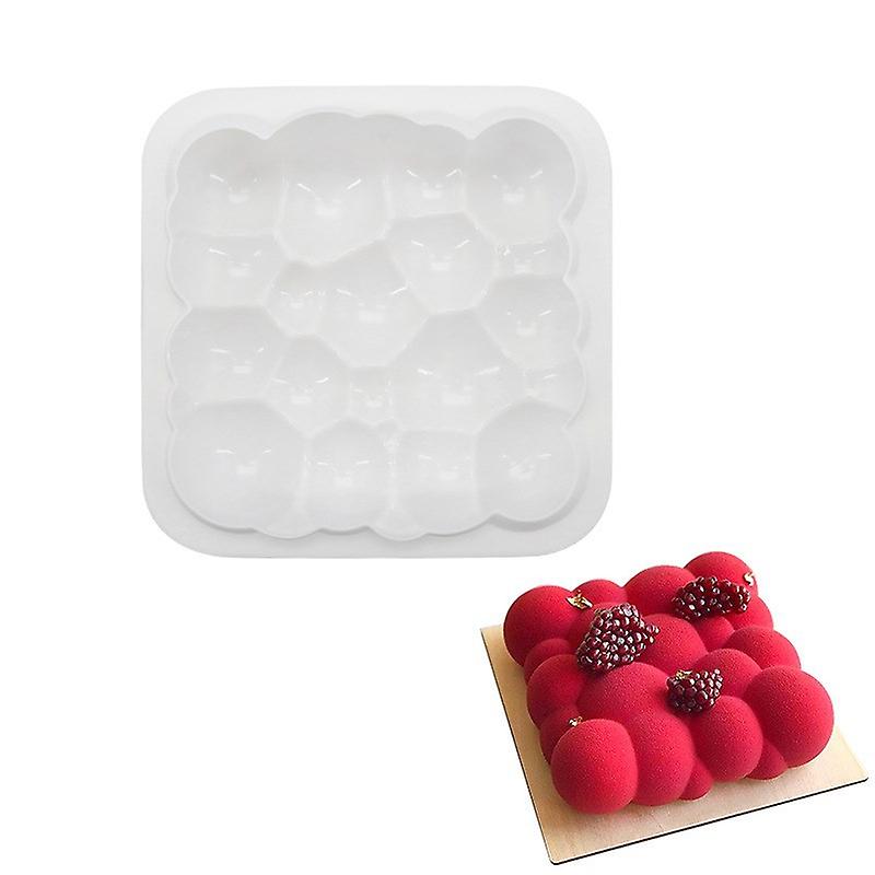 Square Auspicious Cloud Shape Silicone Mold - 1pc