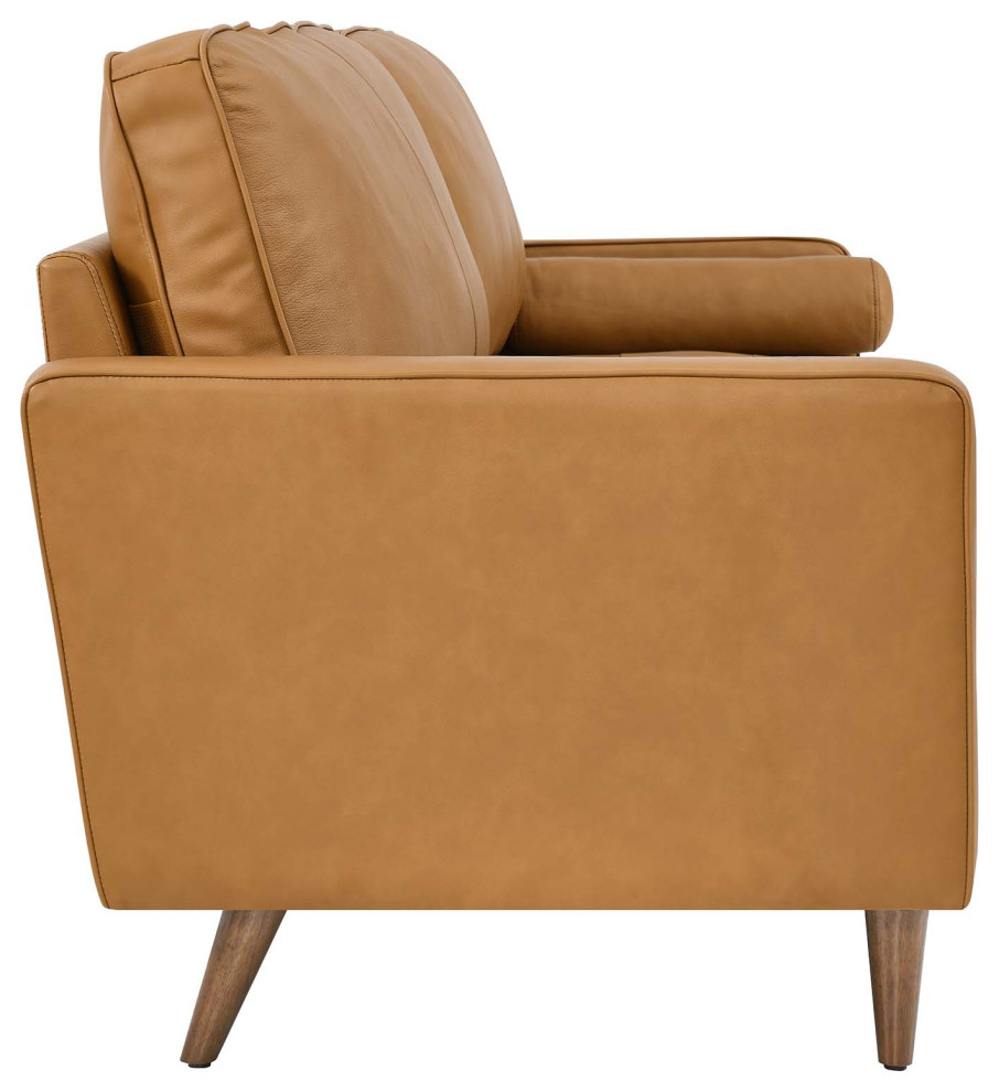 Valour 88 quotLeather Sofa   Midcentury   Sofas   by Modway  Houzz