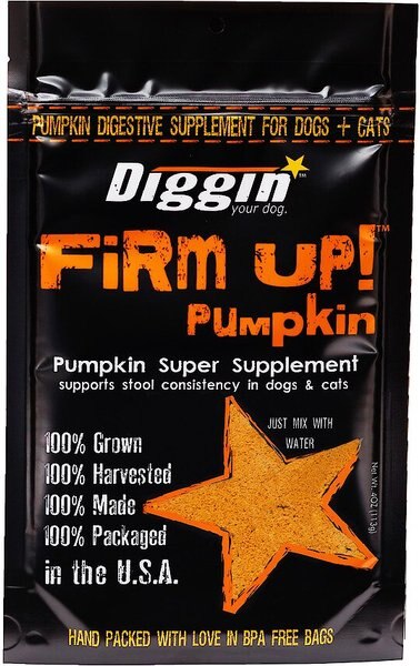 Diggin' Your Dog Firm Up! Pumpkin Super Dog and Cat Supplement