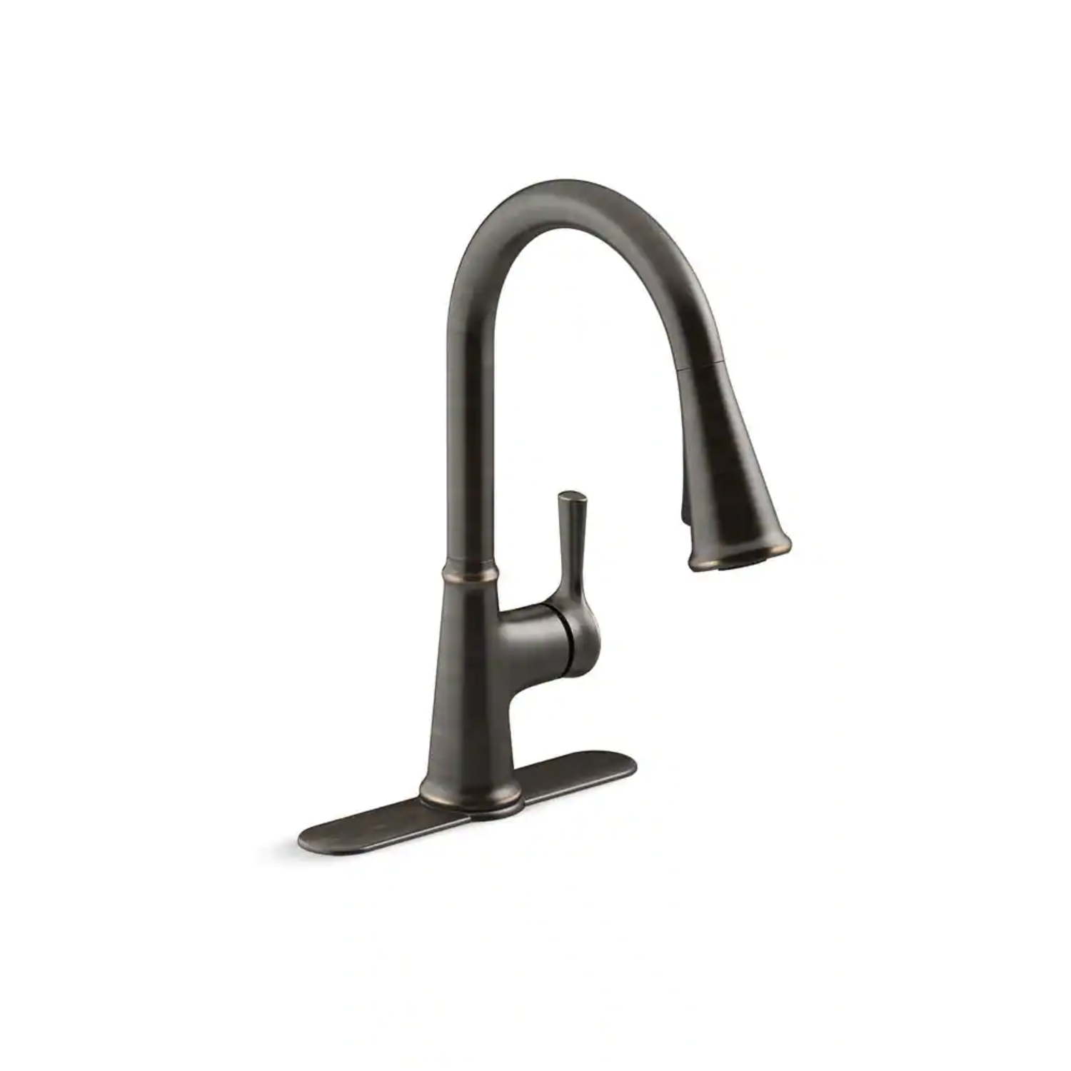 Kohler Tyne Single-Handle Pull-Down Sprayer Kitchen Faucet in Oil-Rubbed Bronze