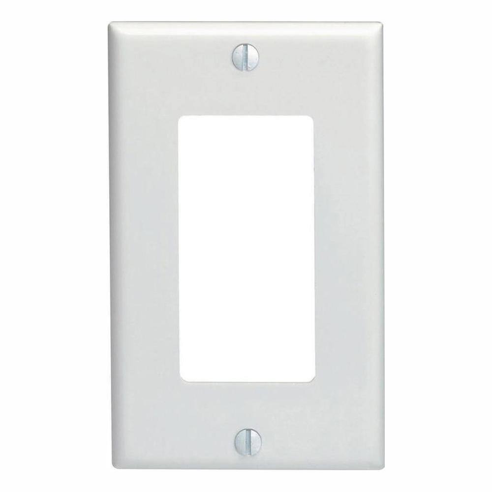 Leviton 1-Gang White DecoratorRocker Wall Plate (10-Pack) M24-80401-WMP