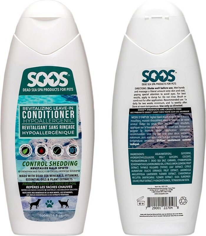 Soos Pets Revitalizing Leave-In Dog and Cat Conditioner