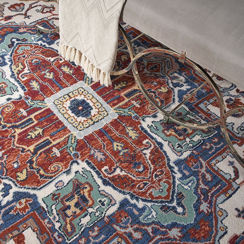 Nourison Parisa Classic Medallion Wool Indoor Rug