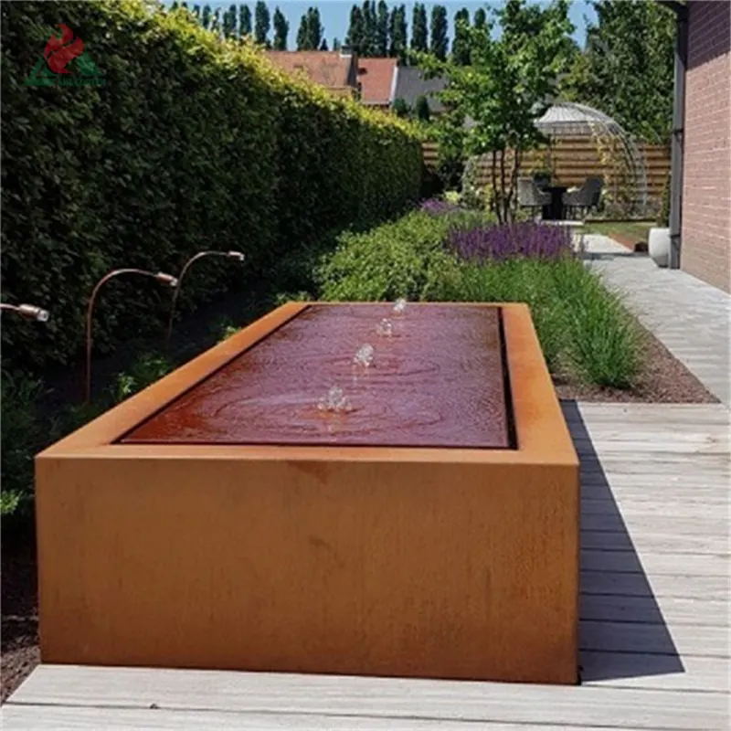 beautify environment metal water feature for backyard industrial landscape for gardening waterfall manufacturer