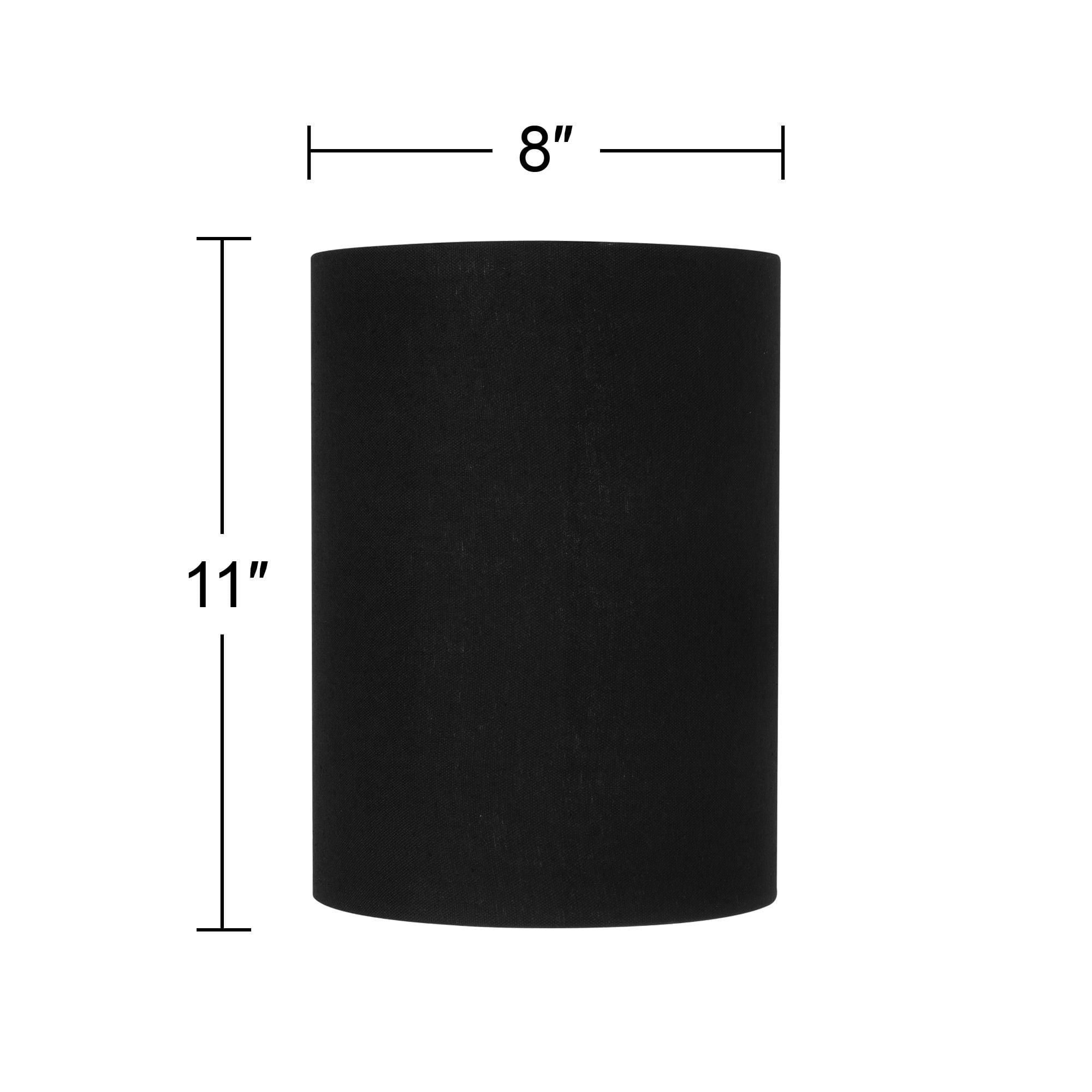 Brentwood Black Linen Small Cylinder Lamp Shade 8