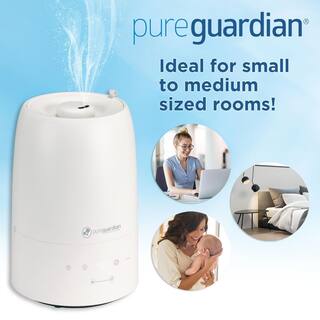 Pure Guardian 0.50 Gal. 360 sq. ft. Cool Mist Ultrasonic Humidifier with Humidistat and Aromatherapy H955W