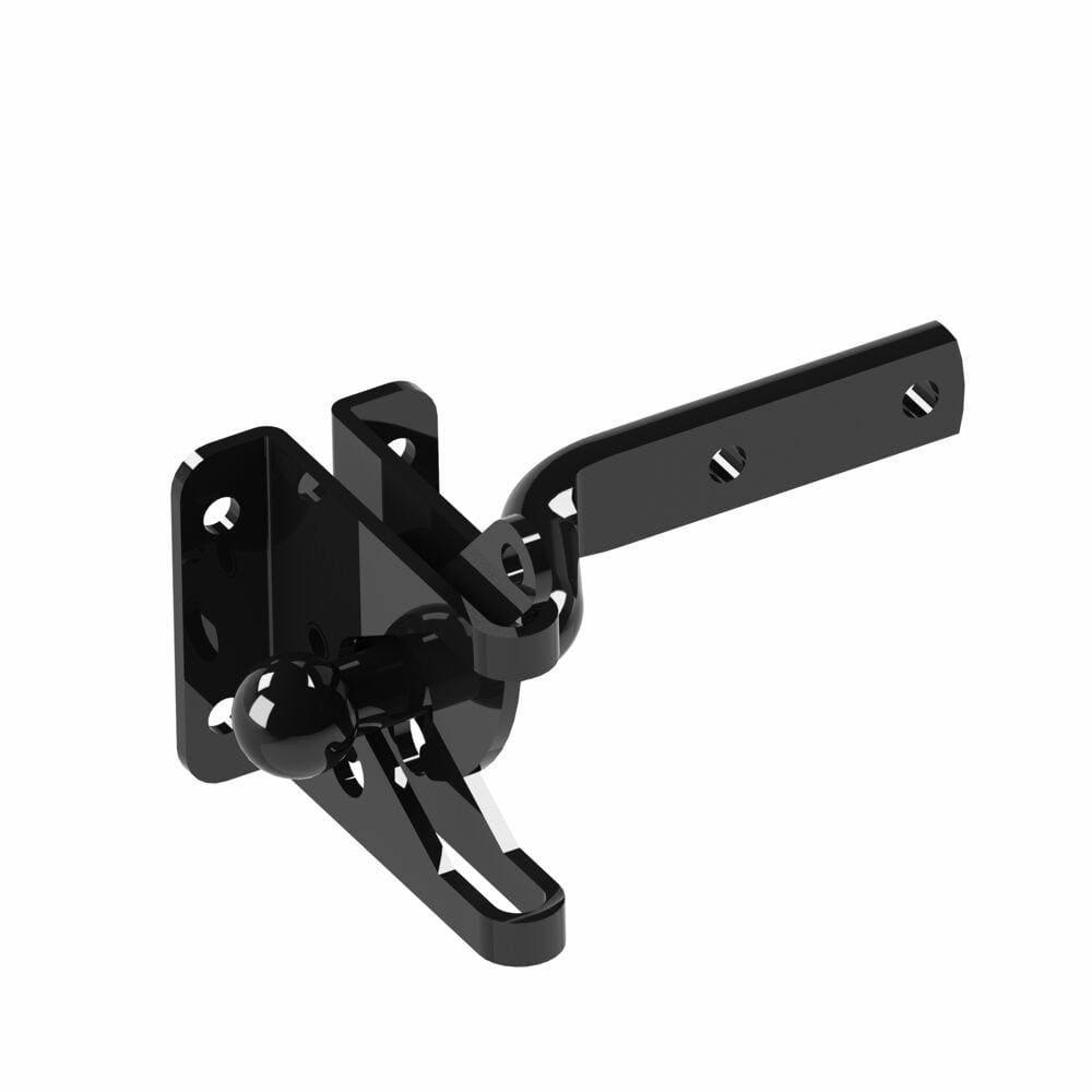 Barrette Outdoor Living 4.562 in. x 2.312 in. Black Steel Gravity Latch 73002252