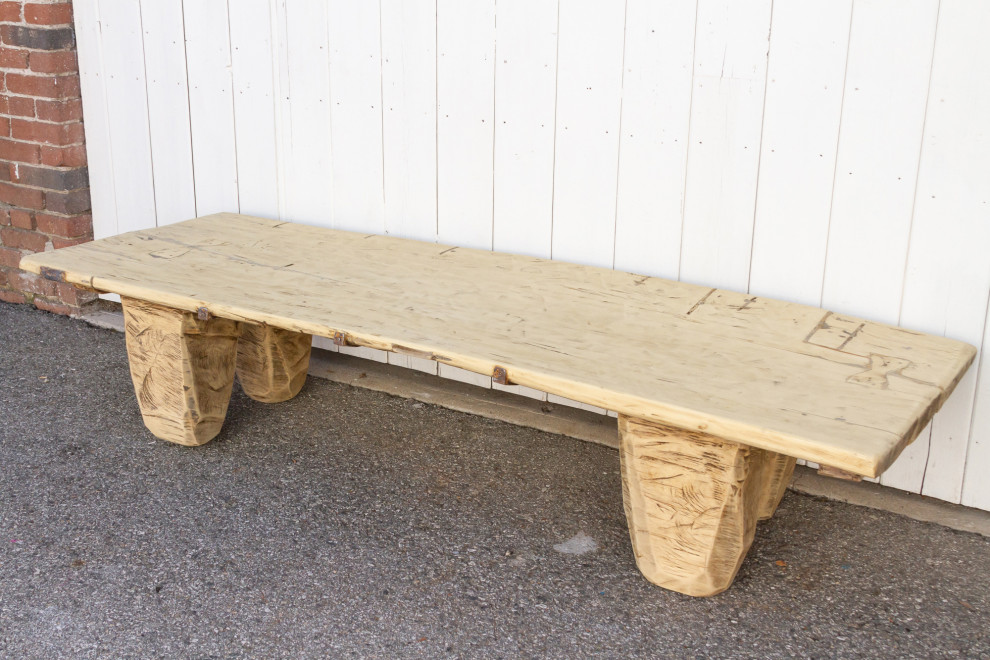 Antique Bleached Wood Naga Table   Farmhouse   Coffee Tables   by De cor  Houzz