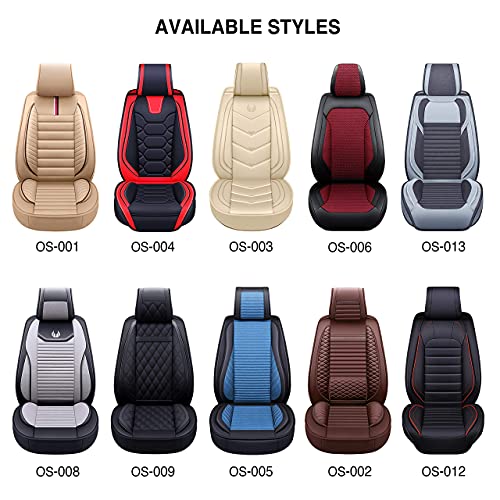 OASIS AUTO Leather Car Seat Covers