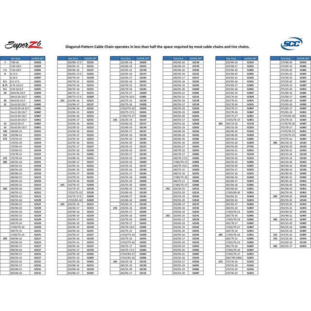 Scc Sz441 Sno Chain Z 6 Series