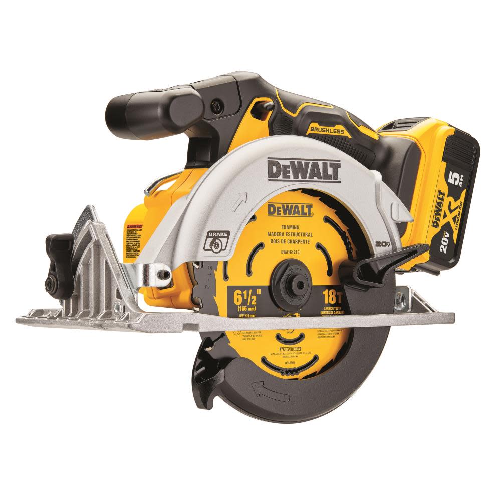 20V MAX 6-1/2 in. Brushless Cordless Circular Saw Kit ;