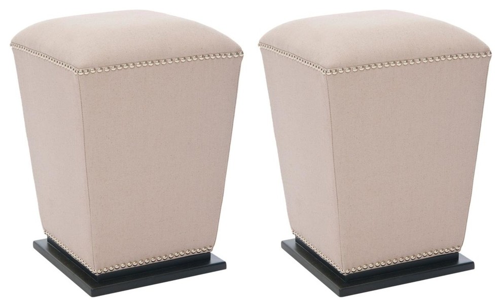 Safavieh Mason Ottomans  Set of 2   Transitional   Footstools And Ottomans   by Safavieh  Houzz