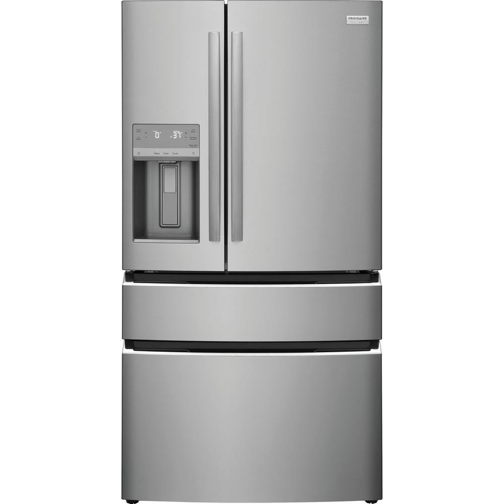 FRIGIDAIRE GALLERY 36 in. 26.3 cu. ft. 4 Door French Door Standard Depth Refrigerator in Stainless Steel GRMS2773AF