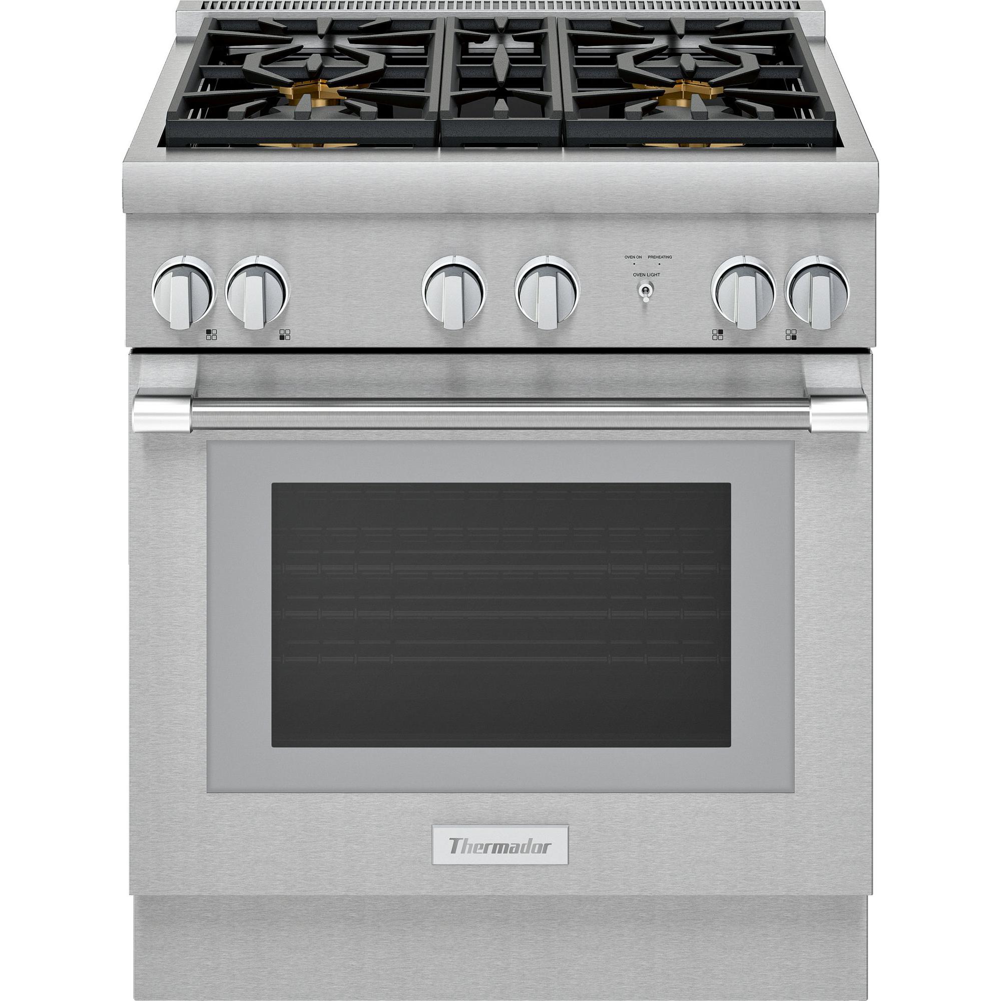 Thermador 30-inch Freestanding Gas Range with 4 burners PRG304WH