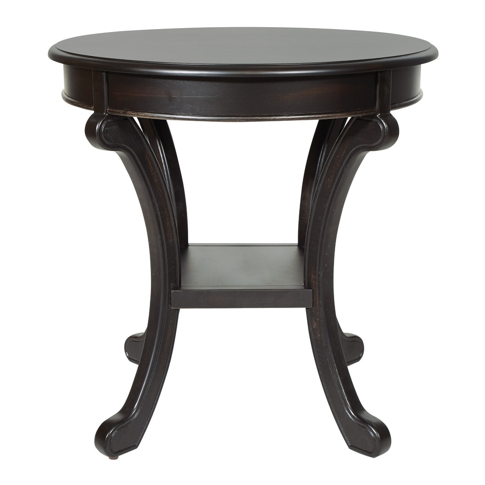 Copper Grove Korostyshiv Hand painted Transitional Accent Table