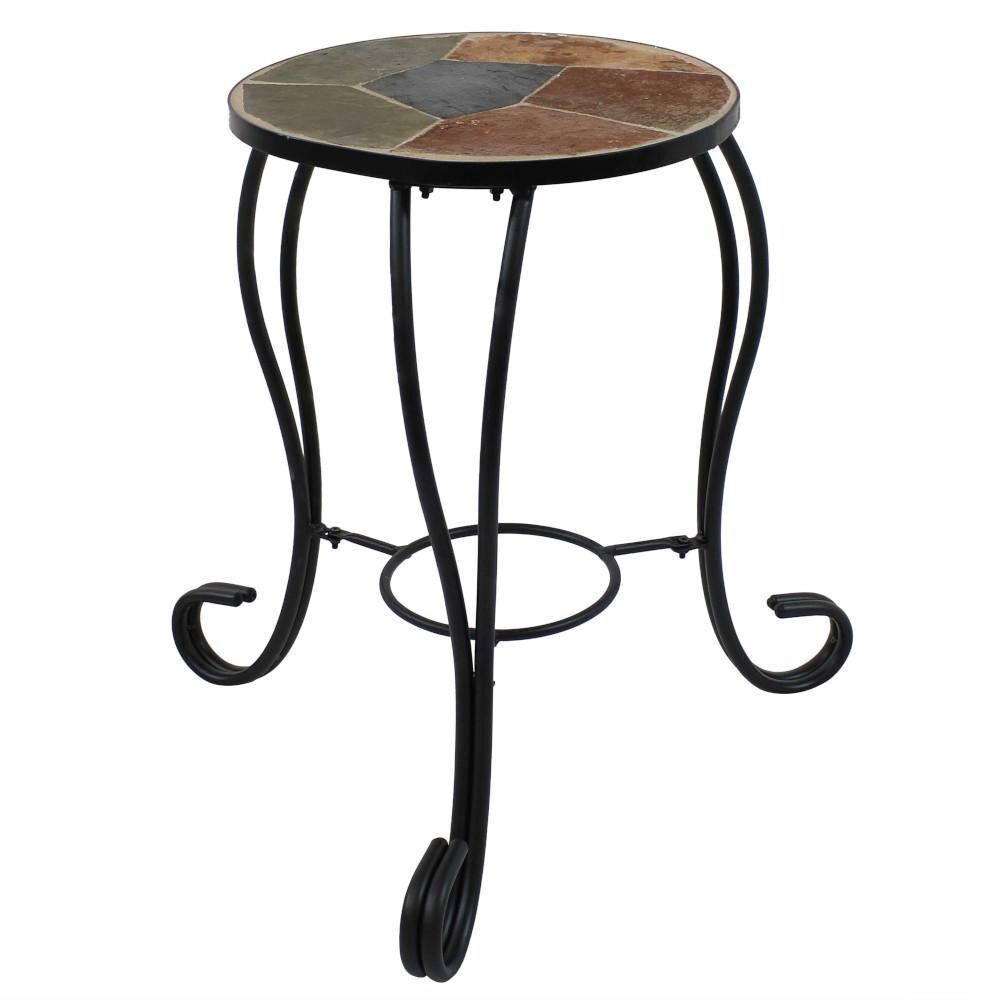 Ultimate Patio 12-Inch Mosaic Slate Tile Side Table