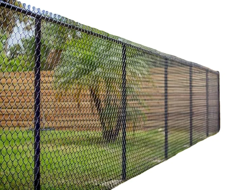 Factory direct supply galvanized steel 8 foot chain link fence garden cyclone wire fence