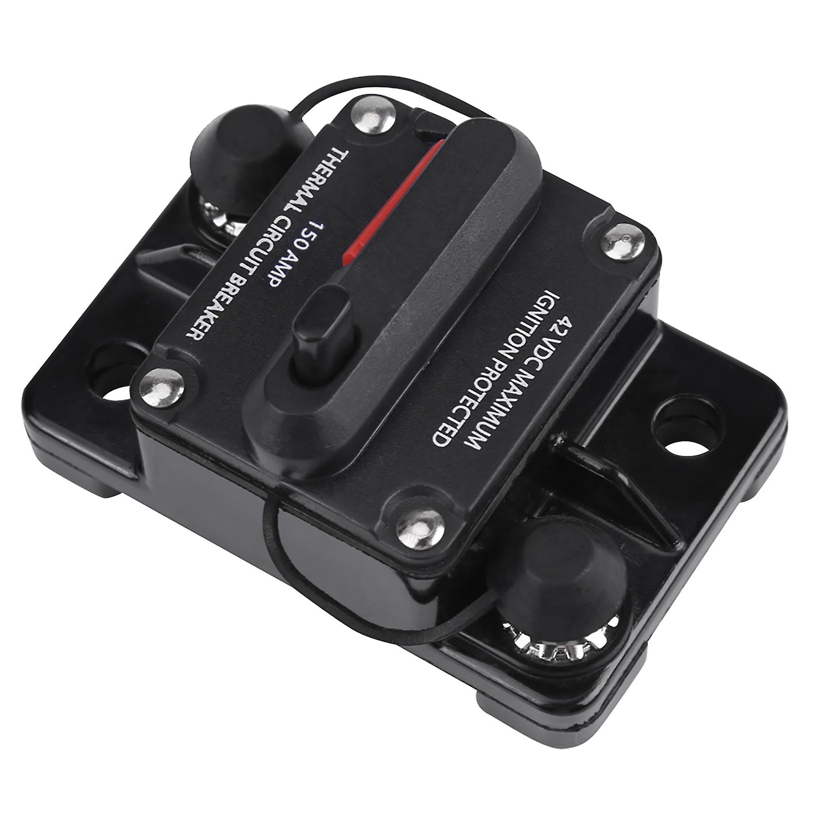 Dc12v-42v Car Stereo Audio Inline Circuit Breaker Manual Reset(150a)