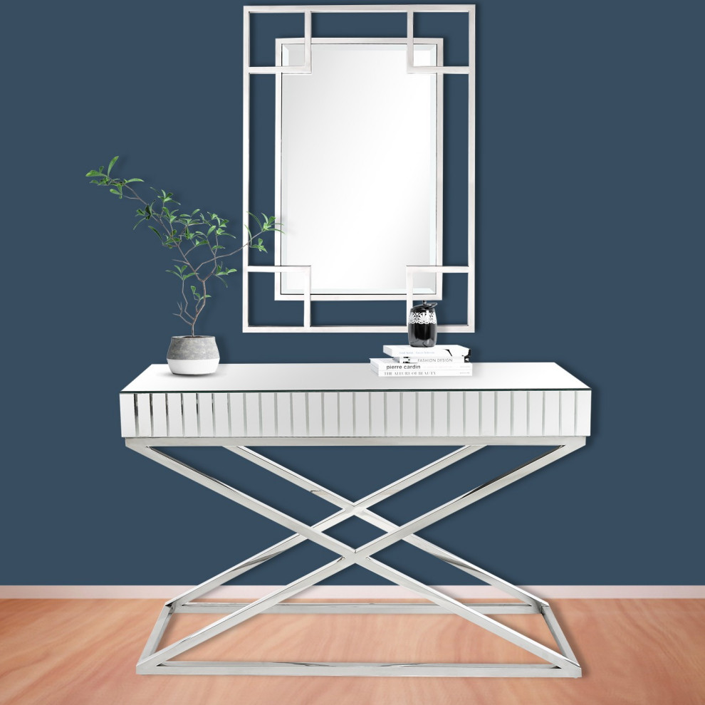 X Shaped Console Table   Contemporary   Console Tables   by UStradeENT LLC  Houzz